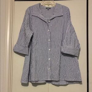 Habitat Black and White Striped Shirt